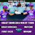 HOBART HURRICANES THRILLER WIN BY 7 RUNS . MATTHEW WADE AND D ARCY SHORT 145 RUNS STAND PARTNERSHIP ,   HOBART HURRICANES ON 5TH  SLOT , BBL10  MATCH 52 