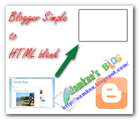 Tạo một trang HTML trống từ Blogger simple template