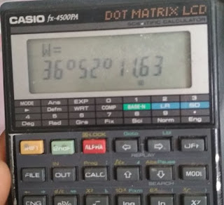 Cara merubah desimal ke derajat menit detik pada kalkulator casio fx-5800P