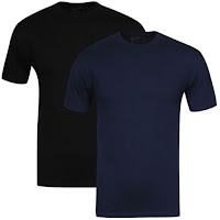 Nike Men's Short Sleeved T-Shirt Navy/Black 2-Pack