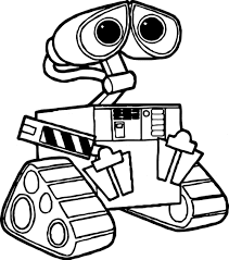 High quality robot coloring page