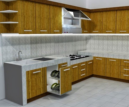 Gambar Model Keramik  Dapur Minimalis Modern Terbaru