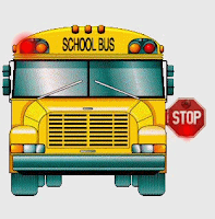 School Bus Flashing Red Lights