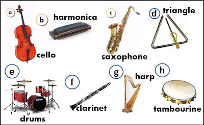 music instruments,cello,drums,harpa