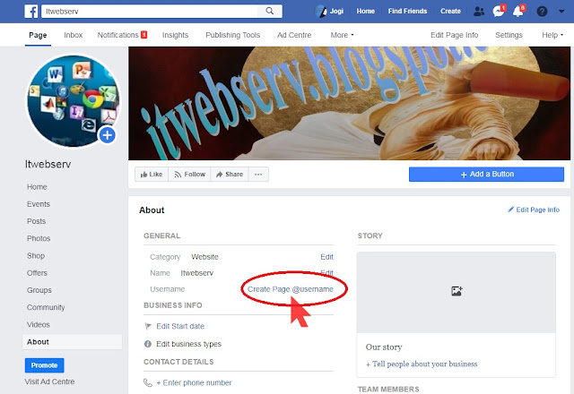 change facebook page name