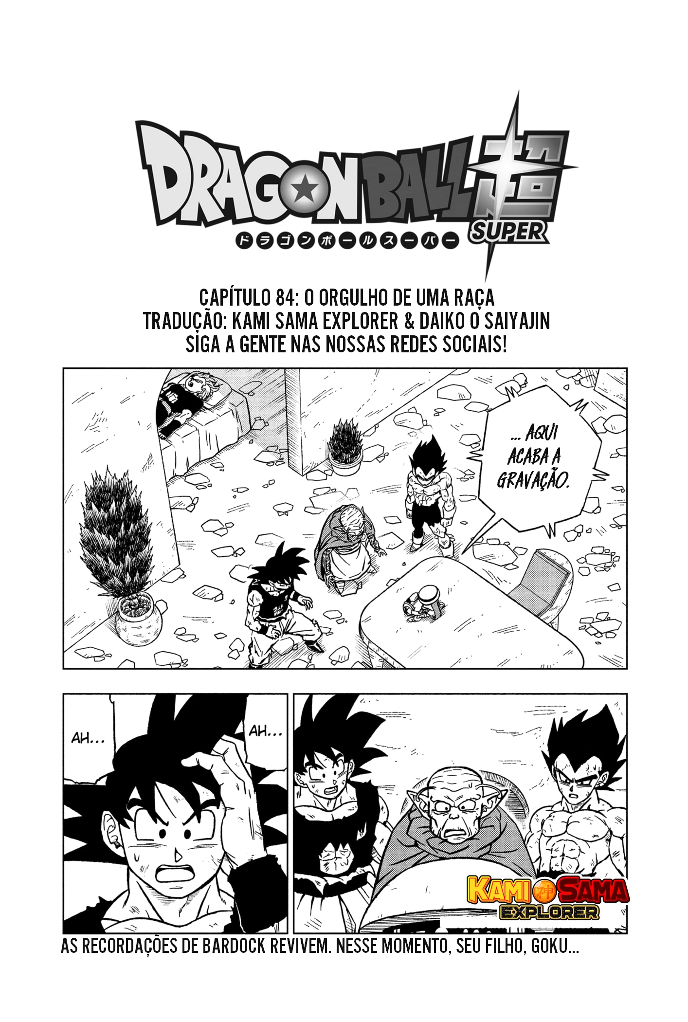 RESUMÃO DO CAPITULO 59 DO MANGÁ DE - Daiko O Saiyajin