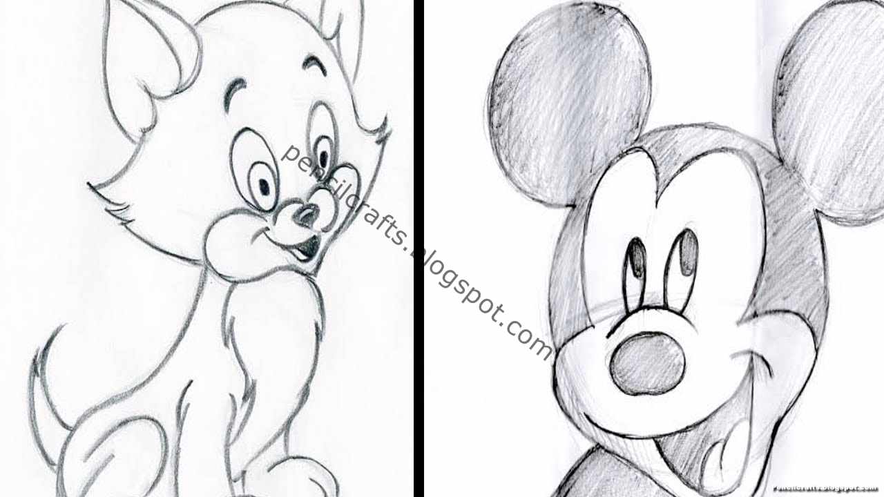 Easy Cartoon Pencil Drawings