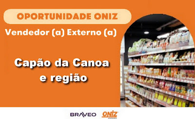 Oniz Distribuidora abre vagas para Vendedor (a) Externo (a) em Capão da Canoa e região