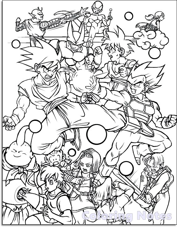11 Free Dragon Ball Z Coloring Pages Printable for Kids ...