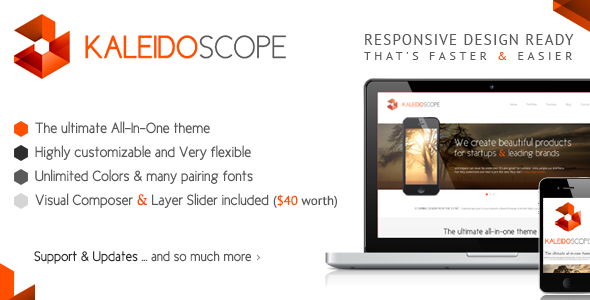 KALEIDOSCOPE Multi-Purpose Responsive Retina Theme - Creative WordPress