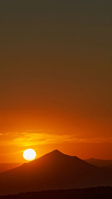 Lindo Entardecer, Montanhas, Pôr do Sol