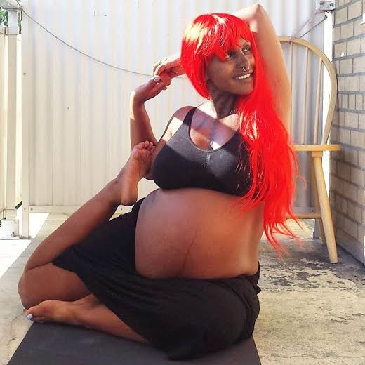 Photos: Check out this heavily pregnant woman