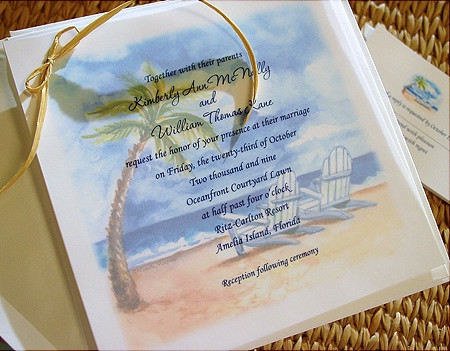 Seaside Themed Wedding Invitations 2