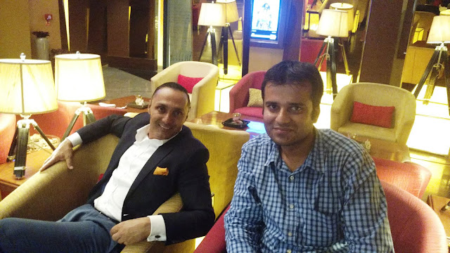 With actor Rahul Bose at the red carpet of his film Poorna in Delhi