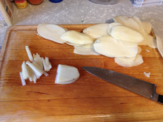 Matchstick Potatoes In Progress
