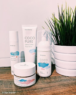 COCO kosmetyki od Hello Body krem do twarzy scrub  peeling maseczka matująca pianka oczyszczająca