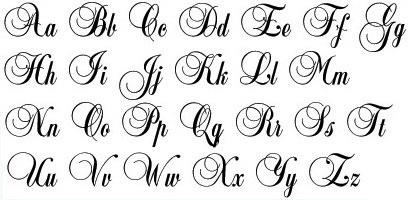 pdf calligraphy Alphabet sight Calligraphy books : word  fancy alphabet