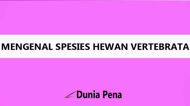 Mengenal Spesies Hewan  Vertebrata  Dunia Pena