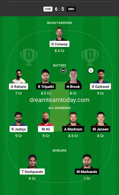 CSK vs SRH today Match dream11 Prediction 24