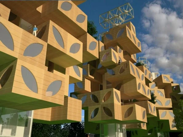 Social Housing of T-Tree by Adil Azhiyev and Ivan Kudryavtsev