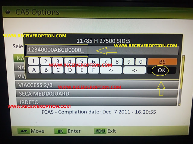 TECHNOSAT 2012 CLASSIC HD RECEIVER BISS KEY OPTION