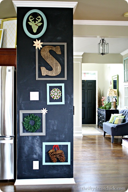 Chalkboard art wall