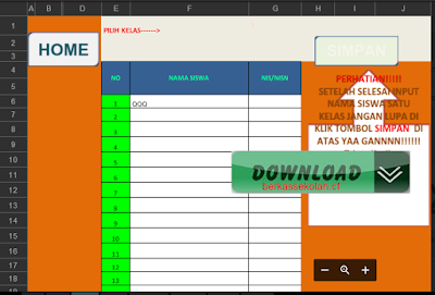 Format Membuat Administrasi Dan Laporan Sekolah File Excel Gratis
