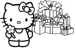 hello kitty coloring page