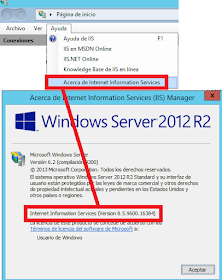 Windows: IIS cómo saber la versión instalada