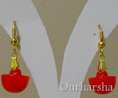 Red Fancy earrings (6)