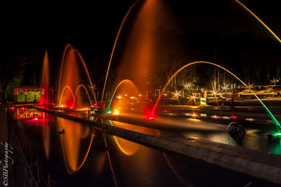 fountains innight at brindavan gardens - Mysore