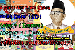 Buku Guru dan Siswa Kelas 4 Semester 2 SD/MI Kurikulum 2013 Tahun Pelajaran 2018 - 2019