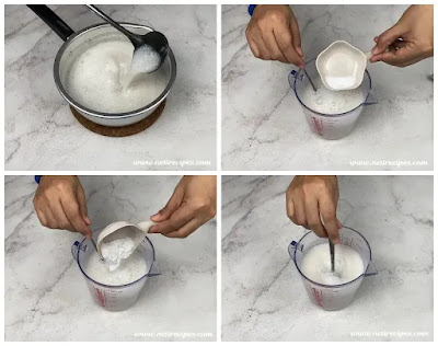 cara membuat kue pepe kue lapis sagu di Resep Neti