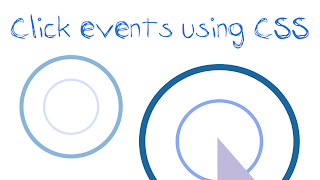 How to create click events using CSS