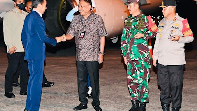 Gubernur Olly Sambut Kedatangan Presiden Jokowi di Bandara Internasional Sam Ratulangi Manado