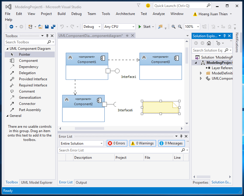 Vẽ UML trong Visual Studio 2015