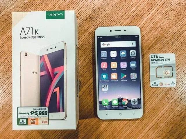 OPPO A71K with Smart Prepaid LTE Upgrade SIM