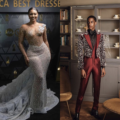 Osas Ighodaro and Denola Grey are the best dressed for the AMVCA 2022