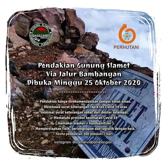 Pembukaan jalur gunung slamet via bambangan