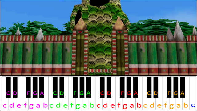 Deku Palace (Zelda Majora's Mask) Piano / Keyboard Easy Letter Notes for Beginners