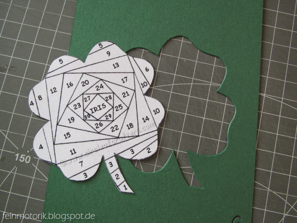 Gluck In Iris Folding Zum Geburtstag