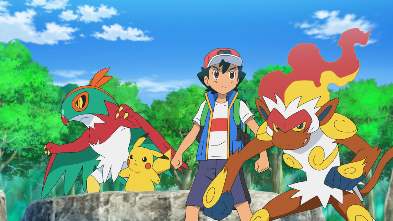 Ash tem sua primeira batalha lendária em Pokemon Journeys