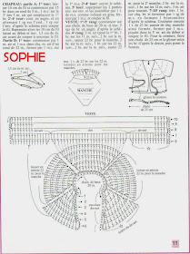 Roupa de Crochê Para Barbie Com Gráfico - Sophie - Robe, veste e chapeau de Poupée avec schéma, dress for doll 2