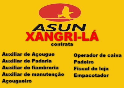 Asun de Xangri-lá seleciona Caixa, empacotador, aux. de manutenção e outras vagas