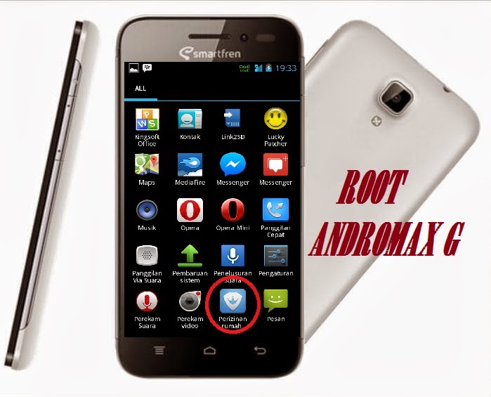 Andromax G beserta cara Root tanpa pc