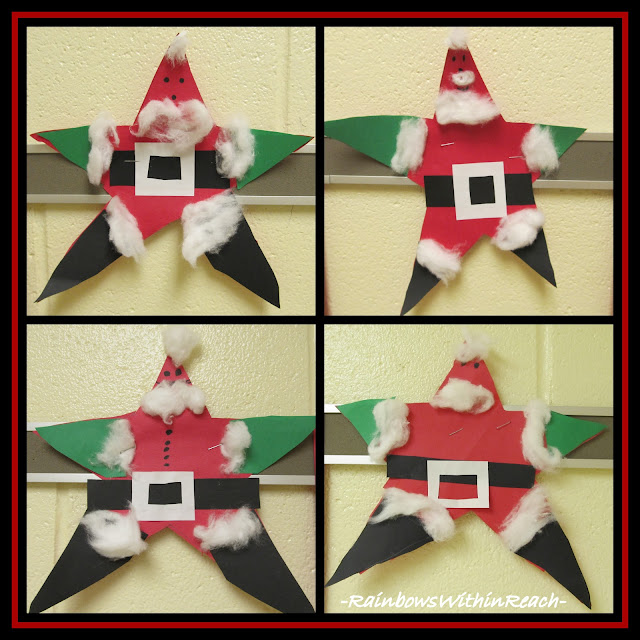 photo of: Santa made from Stars via RainbowsWithinReach