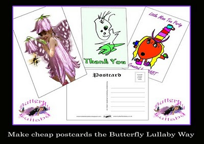 Create Postcards on Make Cheap Postcards And Thank You Cards Save Money The Butterfly