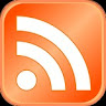 Symbole d'un flux RSS. Un point en bas à gauche surmonté de deux arcs de cercle. Un peu comme le symbole de la wifi.