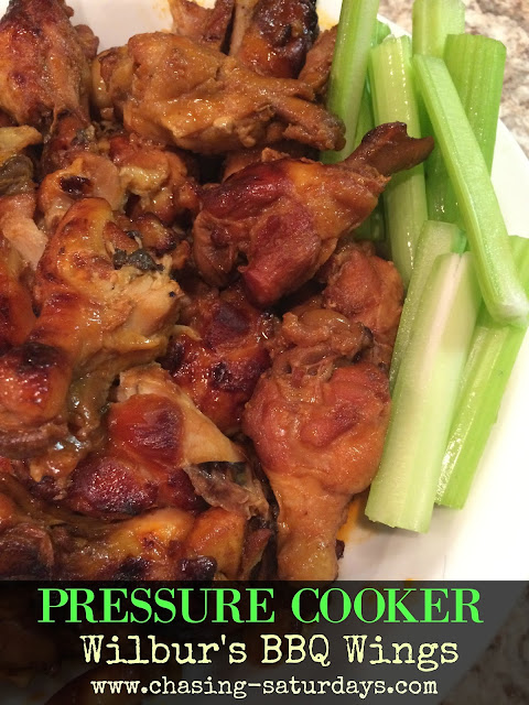 Instant Pot, Pressure Cooker BBQ Wings are easy to make and kid-approved! Chasing Saturdays, easy meal