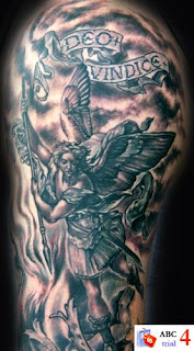 Hero Angel Tattoos On Arm